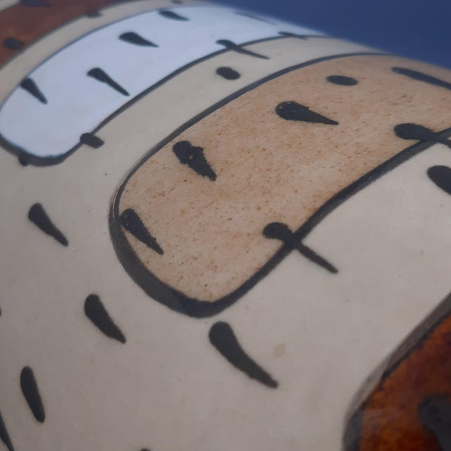 Multicolored Majolica Cracklè Ceramic Vases, 1970s, Set of 2 For Sale - Image 13 of 16