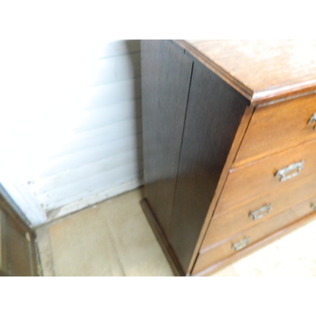 Victorian Oak Chest of Drawers For Sale - Image 4 of 18
