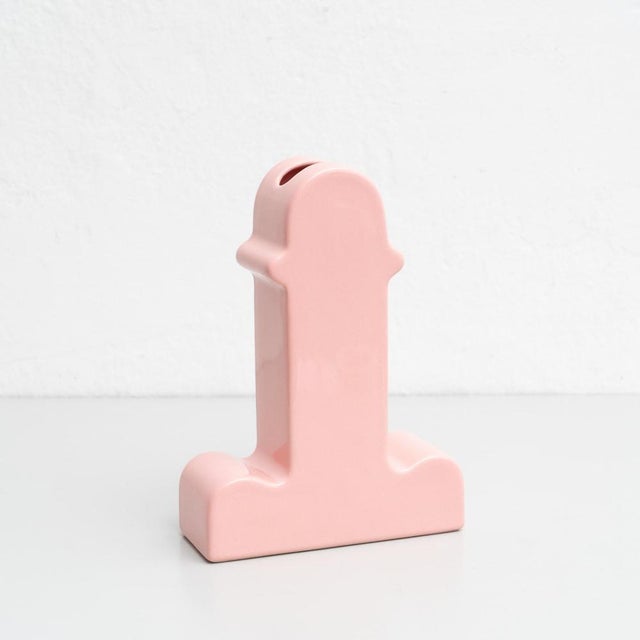 Shiva ceramic flower vase designed by Ettore Sottsass, circa 1973, edited by BD in Barcelona. In good original condition...