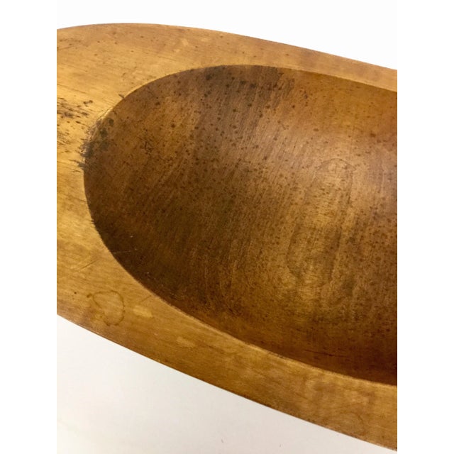 Mid-Century Modern Mid-Century Oval Wood Centerpiece Bowl For Sale - Image 3 of 11