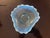 Vintage Jefferson Blue Opalescent Blue Glass Tri-Fold Dish For Sale - Image 4 of 4