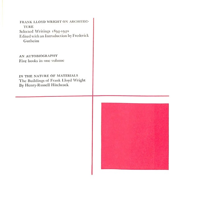 "Frank Lloyd Wright: An Autobiography" 1943 Wright, Frank Lloyd (Signed) For Sale - Image 12 of 18