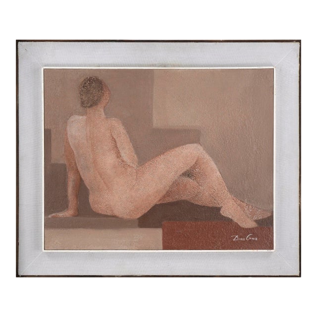 Modern Reclining Nude Female Figure by Diaz Cruz For Sale