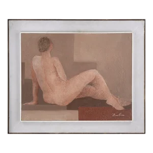 Modern Reclining Nude Female Figure by Diaz Cruz
