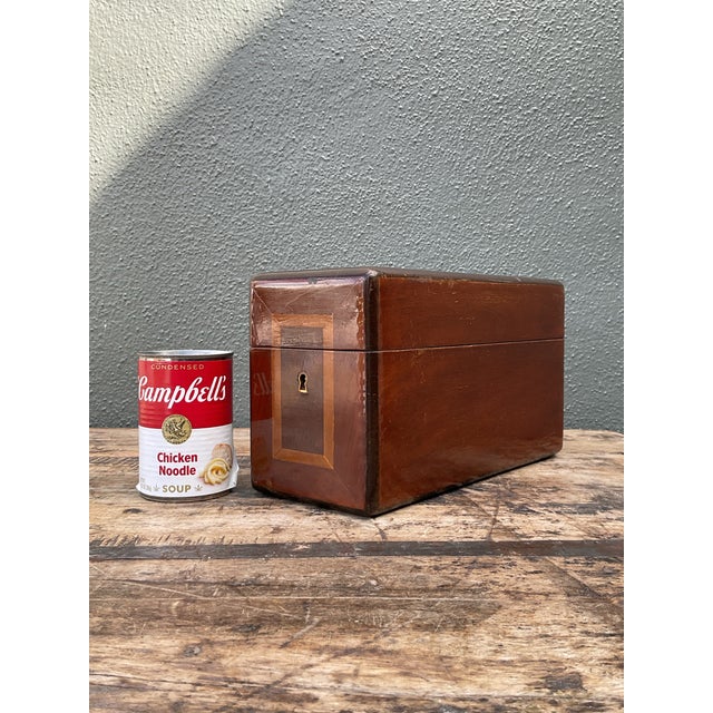 Mid-Century Modern Vintage Inlay Wood Box For Sale - Image 3 of 12