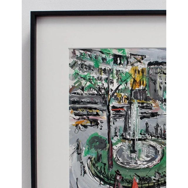 Lucien Génin, Place Pigalle, 1930s, Oil on Gouache on Paper, Framed For Sale - Image 14 of 16