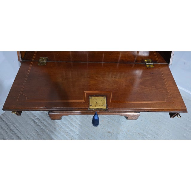 Georgian Inlaid Bureau Bookcase, 1790s For Sale - Image 15 of 18
