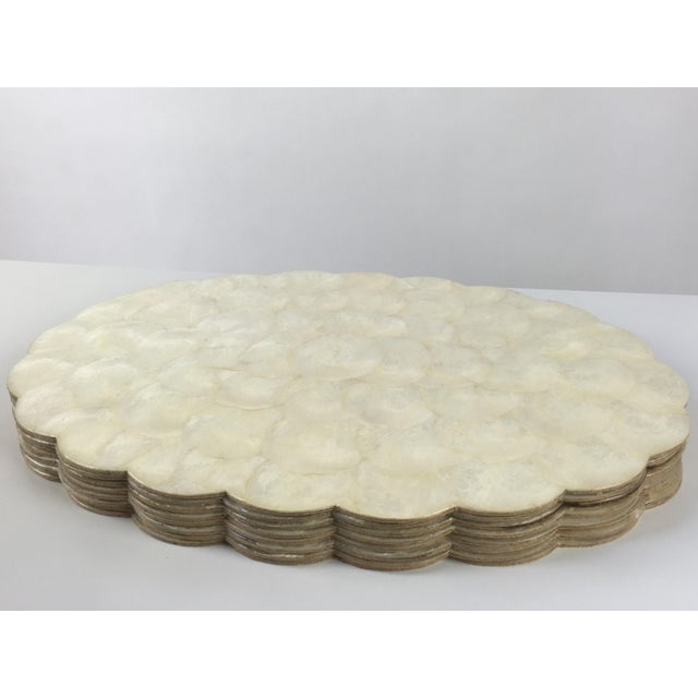 Capiz Shell Scalloped Placemats Set of 8 Chairish