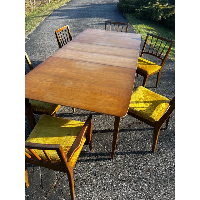 1960s Mid Century Table and 6 Chairs For Sale - Image 10 of 12