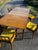 1960s Mid Century Table and 6 Chairs For Sale - Image 10 of 12