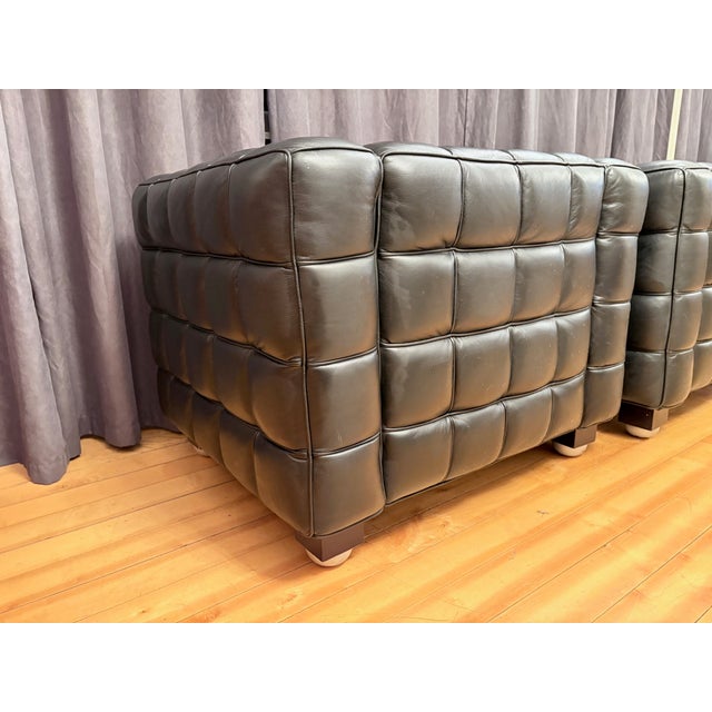 Kubus 8020 Armchairs by Josef Hoffmann for Wittmann, Austria, 1980s, Set of 2 For Sale - Image 16 of 18