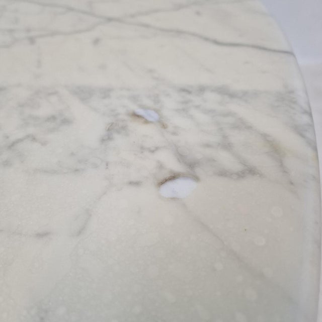 Marble Dining Table with Chairs by Eero Saarinen for Knoll, 1960s, Set of 6 For Sale - Image 9 of 18