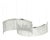 Collection Venere Chandelier in Metal and Crystal by Jago For Sale