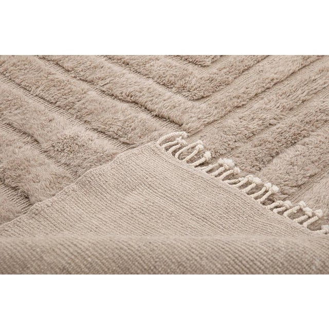 Textile Premium Oversize Hand-Knotted Wool Rug | 12'9" X 10'1" | One of a Kind For Sale - Image 7 of 8