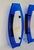 Mid-Century Modern Blue and White Acrylic Glass Wall Lamps, Italy, 1970s, Set of 2 For Sale - Image 9 of 18