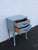 French Shabby Chic Serpentine Painted Gray Nightstand Side End Table 6635 For Sale - Image 13 of 15