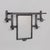 Art Deco 1930s French Art Deco Iron Wall Rack With Mirror For Sale - Image 3 of 12