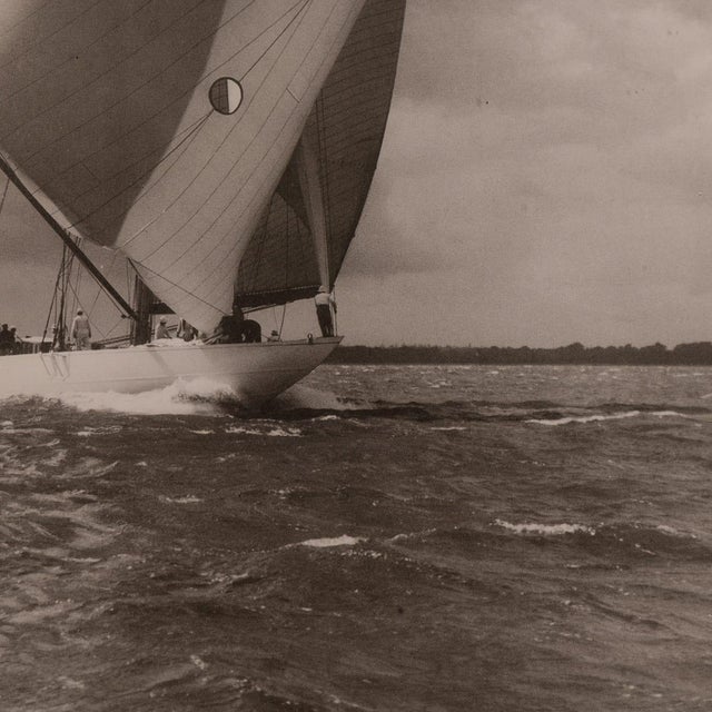Beken of Cowes, Racing Yacht, Velsheda, 1934, Photographic Print, Framed For Sale - Image 11 of 15
