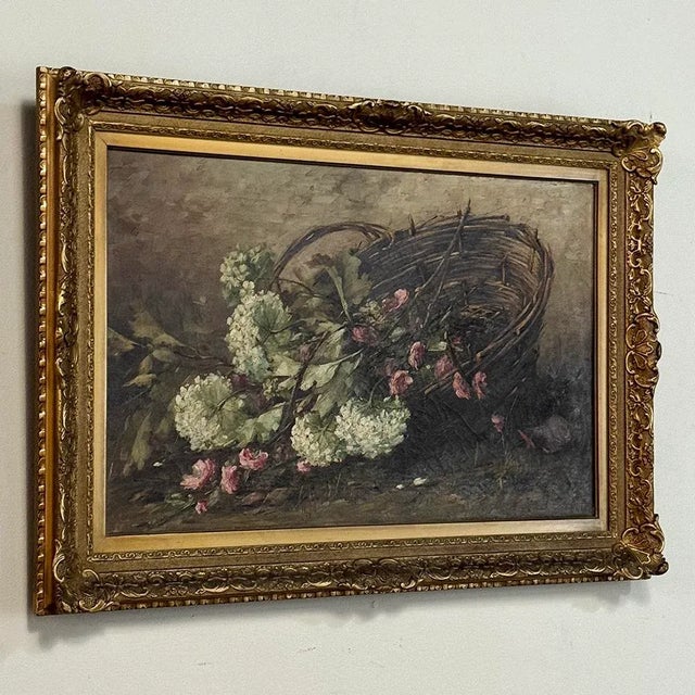 Realism Antique Framed Oil Painting on Canvas by Jan Deckers (1865-1942) For Sale - Image 3 of 13