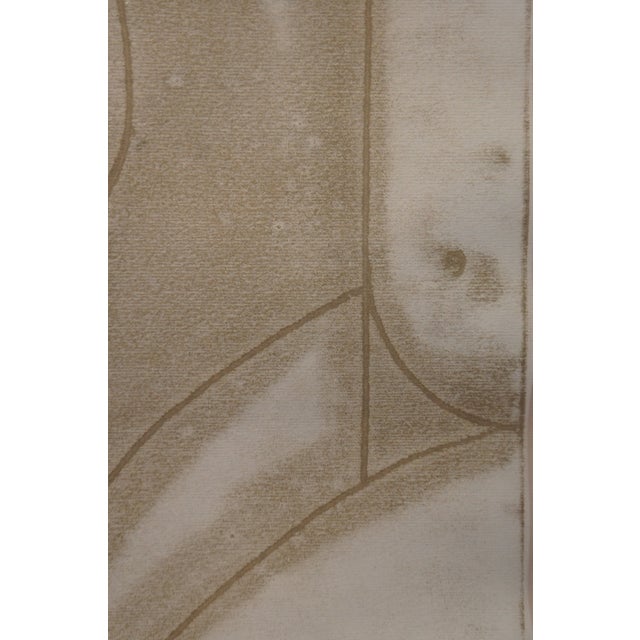 Mid 20th Century Mid 20th Century Vintage Wojewske 3 Nude Naked Female Figures Lithograph Print 28", Framed For Sale - Image 5 of 11