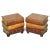 Leather Bound Side Tables with Drawers, Set of 2 For Sale - Image 18 of 18