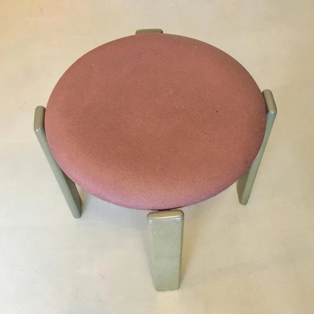 Pink Stool attributed to Bruno Rey for Dietiker, Switzerland, 1970s For Sale - Image 6 of 8