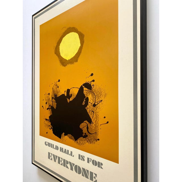 Adolph Gottlieb Vintage 1970 Abstract Expressionist Hand Signed Lithograph Print Framed Limited Edition Mid Century Modernist Exhibition Poster For Sale - Image 10 of 12