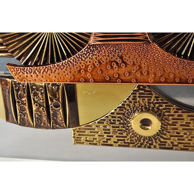 1960s Brutalist Metal Wall Sculpture For Sale In Atlanta - Image 6 of 7