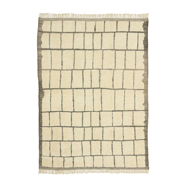 Large Hand-Knotted Wool Premium Rug by Azele Studio For Sale - Image 10 of 10