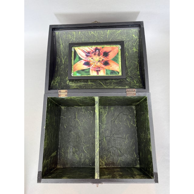 Artisan One of a Kind Flower Bodies Decorative Art Box For Sale In Tampa - Image 6 of 9