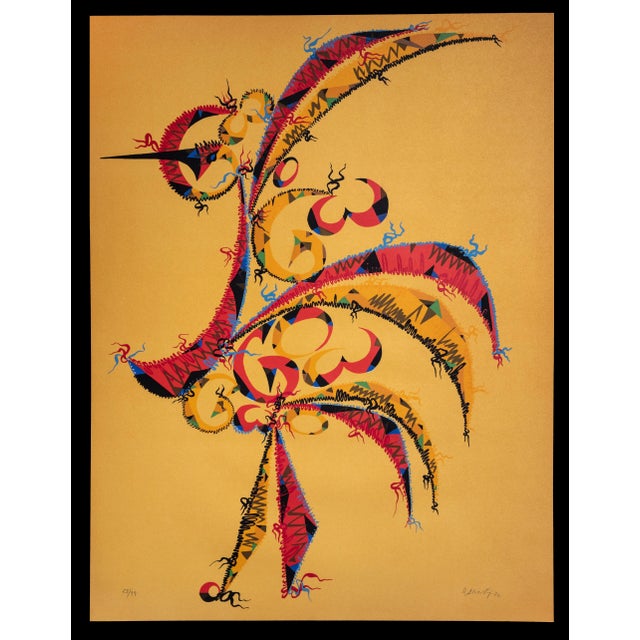 Rafael Alberti, Letter G, Original Lithograph, 1972 For Sale - Image 3 of 3