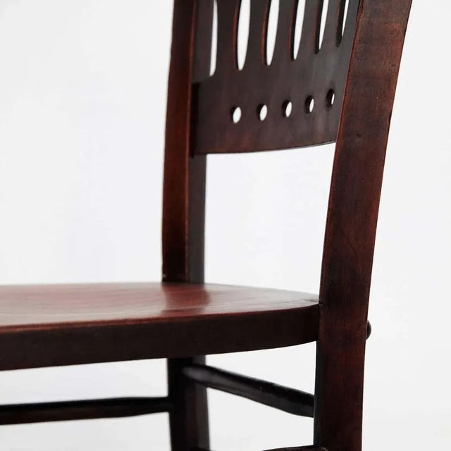 Vintage Wood Bistro Chairs from Luterma, Set of 12 For Sale - Image 6 of 12