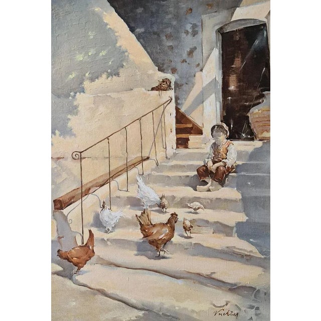 Early 21st Century Vadim Kovalev, Boy, 2014, Oil on Canvas For Sale - Image 5 of 5