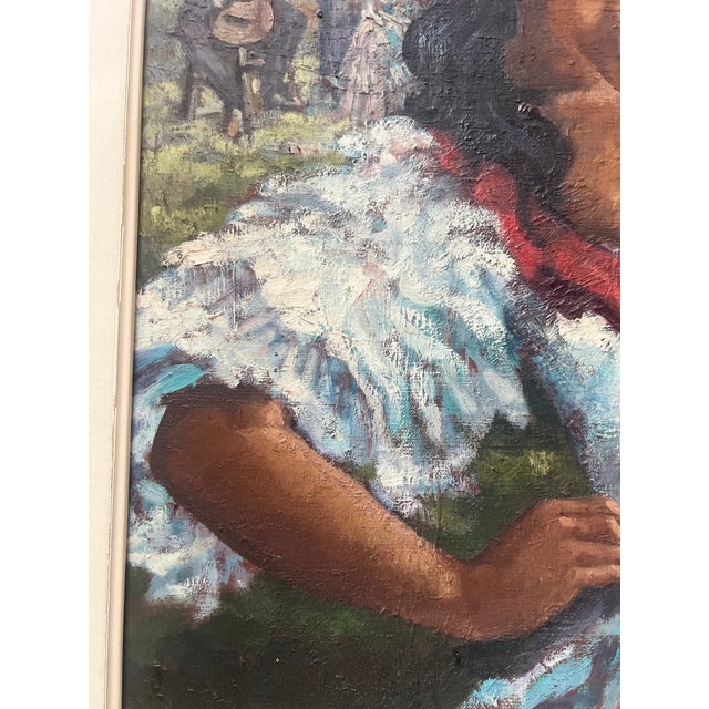 Flamenco Dancer, Oil on Canvas, 20th Century, Framed For Sale - Image 10 of 13