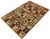 Abstract Boho Chic Gabbeh Brown/Green Wool Rug - 3'11'' X 5'7'' For Sale - Image 3 of 10