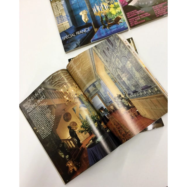 Yellow French Interior Decorating Magazines - Set of 5 For Sale - Image 8 of 13