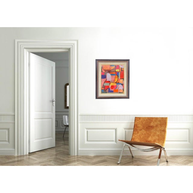 Rich and striking help describe this wonderfully colorful painting by California artist (American b. 1948) Kenneth...