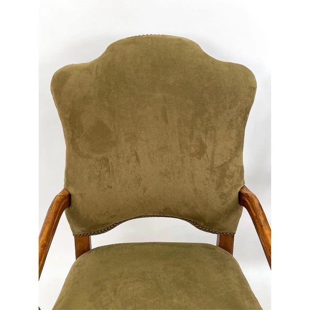 Wood Pair of Large French Fauteuils For Sale - Image 7 of 13