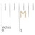 Early 21st Century 10K Yellow Gold 1/10 Cttw Diamond 'M' Initial Stud Earring For Sale - Image 5 of 5