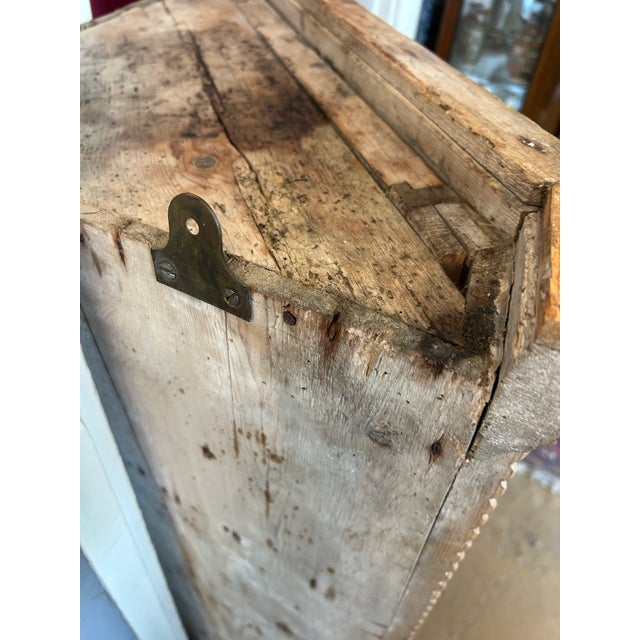 Antique Pine Hanging Corner Cabinet For Sale - Image 10 of 17