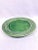 Vintage Bordallo Pinheiro green platter decorated with a faux bamboo edge. This is a pre-owned item so please see all...