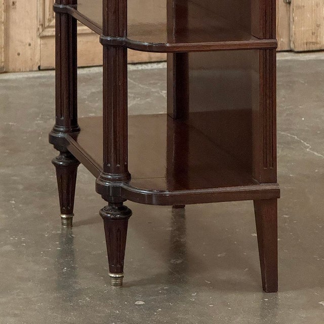 Petite Louis XVI Marble-Top Console in Mahogany For Sale - Image 15 of 18