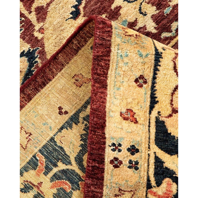 Mogul, One-of-a-Kind Hand-Knotted Area Rug in Red, 8' 1" x 9' 9" For Sale In New York - Image 6 of 8