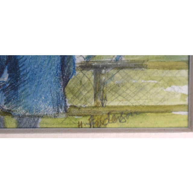 British Polo Match #2 Watercolour by Helen Anderson (British, 20th Century) For Sale - Image 4 of 5