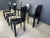Mid-Century Modern Black Leather Dining Chairs from De Couro, Brazil, 1980s, Set of 6 For Sale - Image 3 of 9