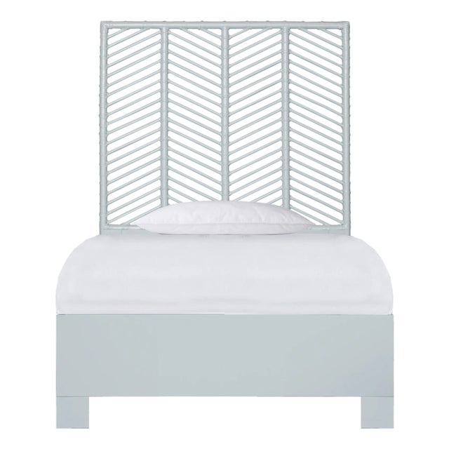 Liam Standard Bed Twin Extra Long - Light Blue For Sale