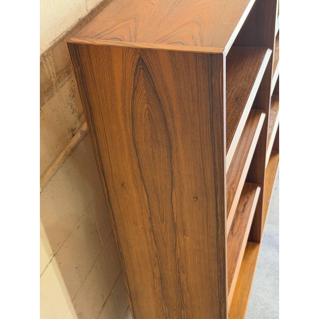 Brown Paul Hundevad Danish Rosewood Open Bookcase Mid-Century Modern Shelving Unit 1960s For Sale - Image 8 of 10