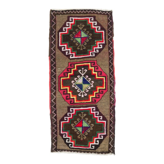 1960s Turkish Mini Rug For Sale