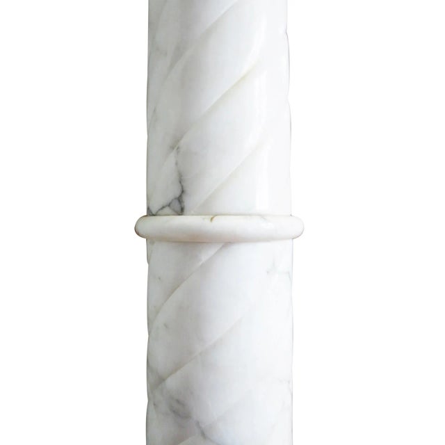 Neoclassical Antique Late 19th Century Pedestal Column With Bulbous Base For Sale - Image 3 of 8