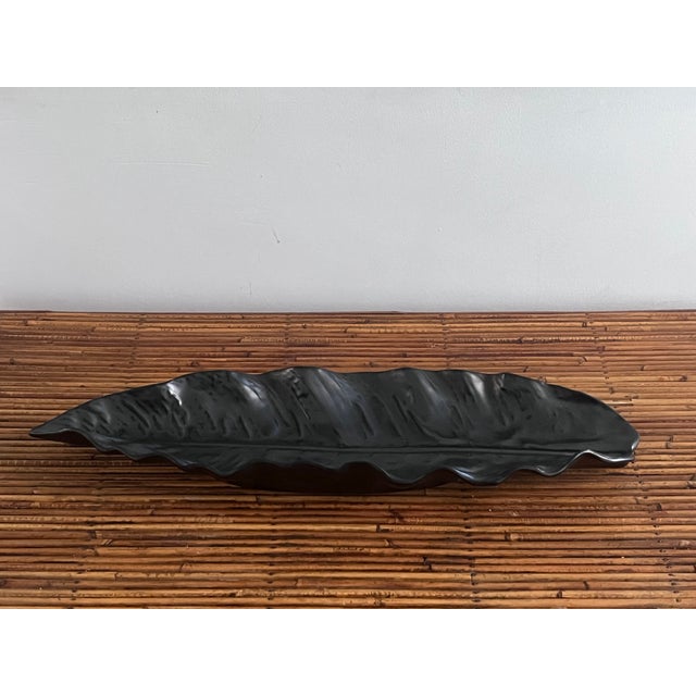 Ceramic Leaf Cutter by Pol Chambost For Sale - Image 5 of 7